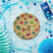 kerstcadeaus papieren bordje (Feest)