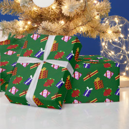 Kerstcadeaus Patroon Cadeaupapier