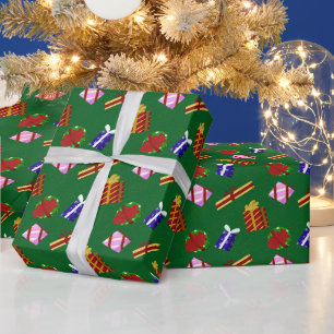 Kerstcadeaus Patroon Cadeaupapier