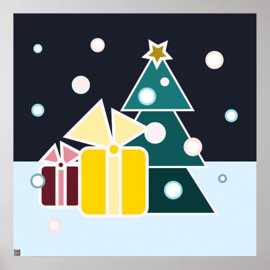 Kerstcadeaus Poster (Voorkant)