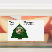 kerstcadeaus rechthoekige sticker (Aangebracht)