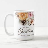 Kerstcadeaus rustieke winter citrus botanisch koffiemok (Links)