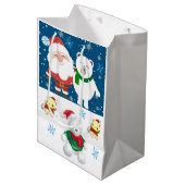 kerstcadeaus Teddy Bear Medium Cadeauzakje (Voorkant Gekanteld)