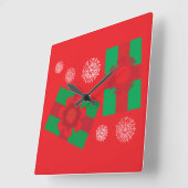 Kerstcadeaus Vierkante Klok (Hoek)