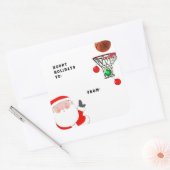 kerstcadeaus voor Basketball Vierkante Sticker (Envelop)
