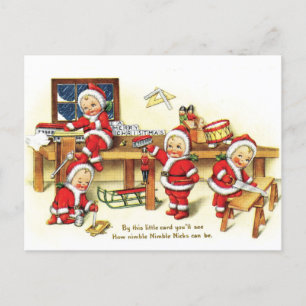Kerstcadeaus voor brave jongens briefkaart