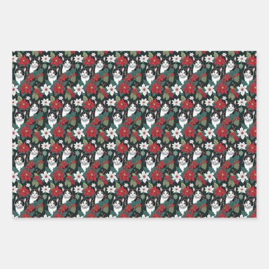 kerstcadeaus voor feestdagen inpakpapier vel (Voorkant)