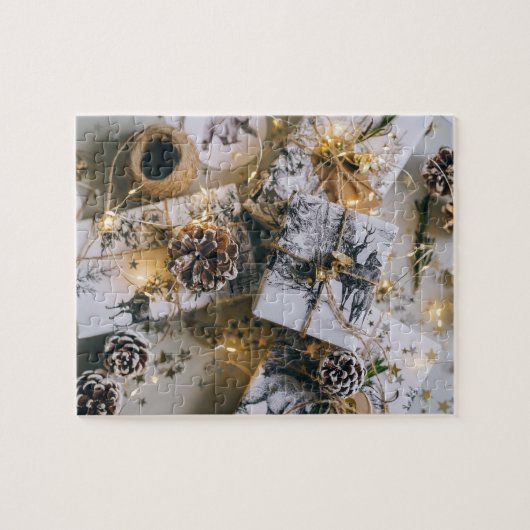 Kerstcadeaus Witte Legpuzzel (Horizontaal)