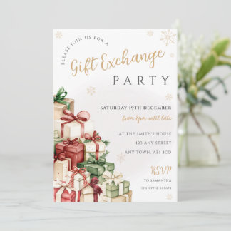 Kerstcadeauscadeauswisselingspartij Uitnodiging