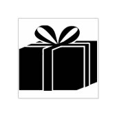 kerstcadeaustempel 	rubberstempel (Afrduk)