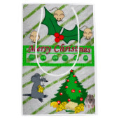 kerstcadeautaart medium cadeauzakje (Voorkant)