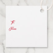 Kerstcadeautag Bedankjes Labels (Achterkant)