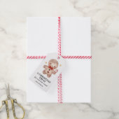 Kerstcadeautag met mannetje van peperkoek cadeaulabel (Met Touw)