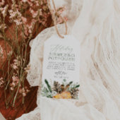 Kerstcadeautag met potpourri cadeaulabel