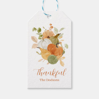 Kerstcadeautag voor Thanksgiving (in de VS wordt T Cadeaulabel
