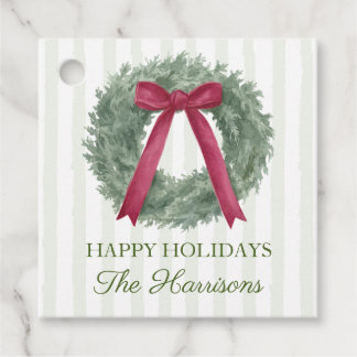 Kerstcadeautags, gepersonaliseerde kerstcadeautag bedankjes labels