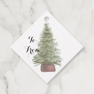 Kerstcadeautags/Overeenkomstige papier-favor tags Bedankjes Labels