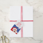 Kerstcadeautassen kerstcadeautjes die de kerstman cadeaulabel (Met Touw)