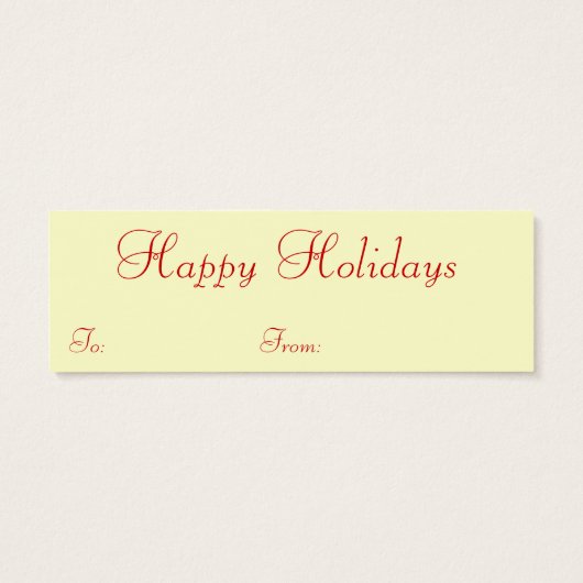  kerstcadeautassen mini visitekaartjes (Achterkant)