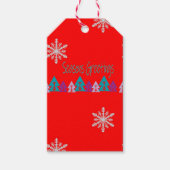 kerstcadeautassen Seizoenen Gegroet Cadeaulabel (Voorkant)