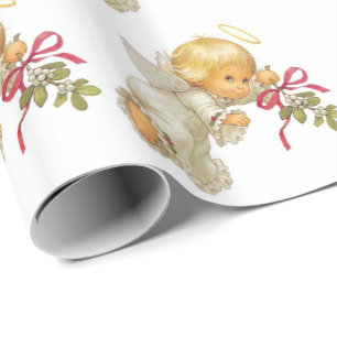 kerstcadeautje/angels cadeaupapier