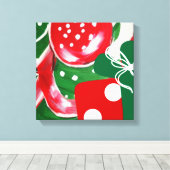 kerstcadeautje canvas afdruk (Insitu (Houten vloer))