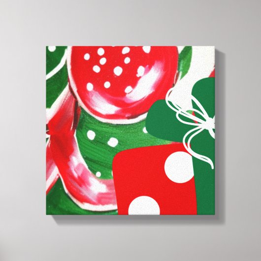 kerstcadeautje canvas afdruk (Voorkant)