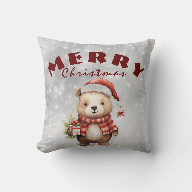 kerstcadeautje kussen (Voorkant)