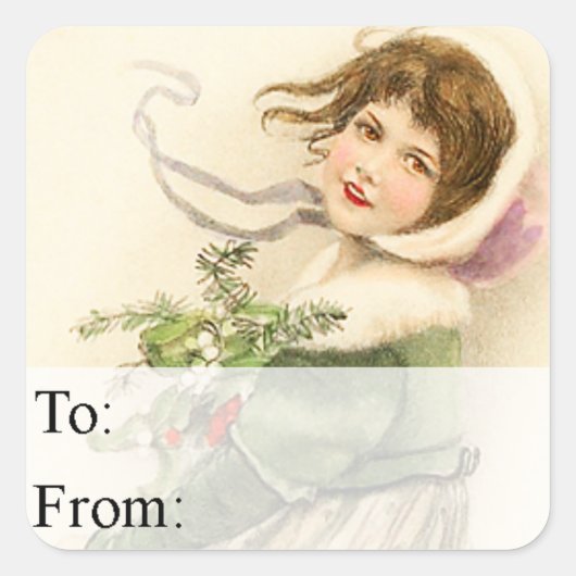 kerstcadeautje Label (Voorkant)