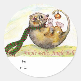 kerstcadeautje Label sticker