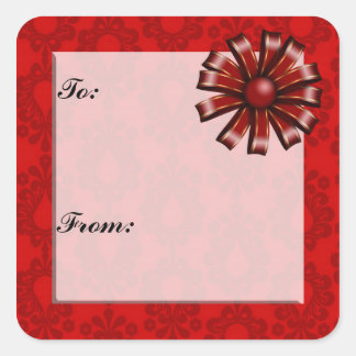 kerstcadeautje Label sticker