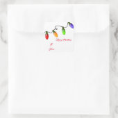 kerstcadeautje Label sticker (Tas)