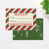  kerstcadeautje Label Visitekaartje (Bureau)