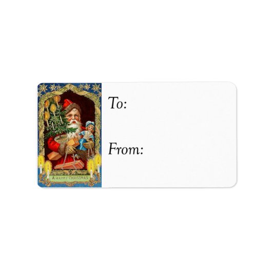 kerstcadeautje Label voor kerstcadeaus (Voorkant)