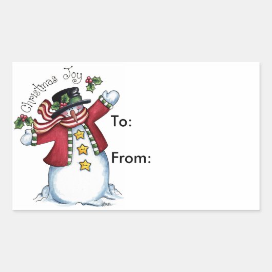 kerstcadeautje - Labels met cadeautjes (Voorkant)