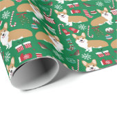 kerstcadeautje met Corgi Gift Cadeaupapier (Rol Hoek)