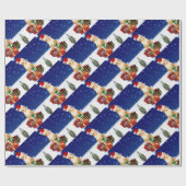 kerstcadeautje met kerstcadeau cadeaupapier (Vlak)