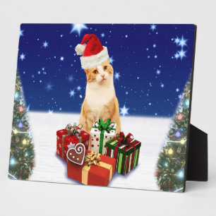 kerstcadeautje met kerstcadeau fotoplaat