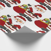 kerstcadeautje met kerstcadeaus cadeaupapier (Hoek)