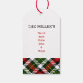 kerstcadeautje met kerstcadeautjes cadeaulabel (Achterkant)