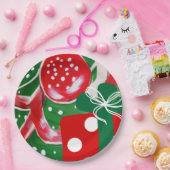 kerstcadeautje papieren bordje (Feest)