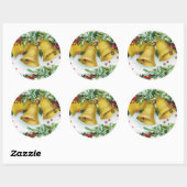 kerstcadeautje ronde sticker (Vel)