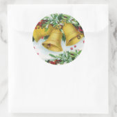 kerstcadeautje ronde sticker (Tas)