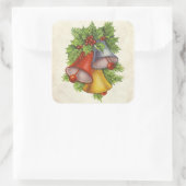 kerstcadeautje vierkante sticker (Tas)