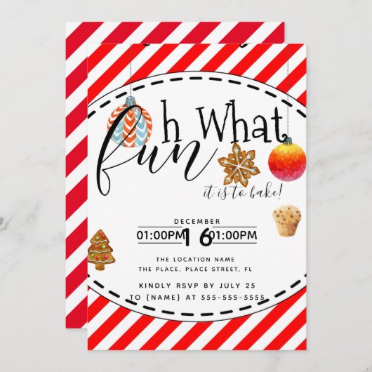 kerstcadeautje voor fundraiser-evenement kaart (Voorkant / Achterkant)