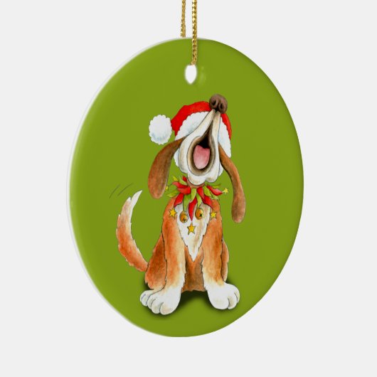 kerstcadeautje voor kerstcadeautjes voor zingende keramisch ornament (Rechts)