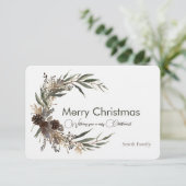 kerstcadeautjes bedankkaart (Staand voorkant)