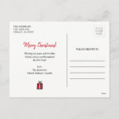 kerstcadeautjes Briefkaart (Achterkant)