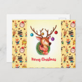 kerstcadeautjes briefkaart (Voorkant / Achterkant)