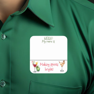 kerstcadeautjes Drinken Vierkante Sticker